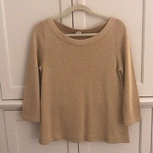 J Crew metallic sweater
